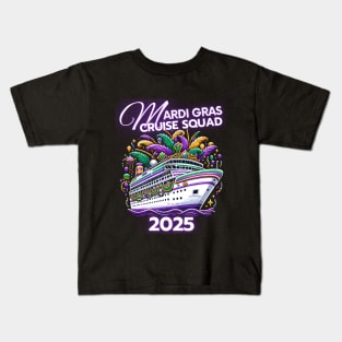 Mardi Gras Cruise Squad New Orleans Family Matching Trip Kids T-Shirt